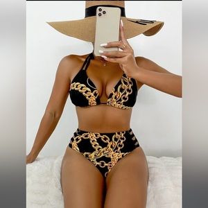 ⭐️NEW⭐️ Golden Chain Bikini Set